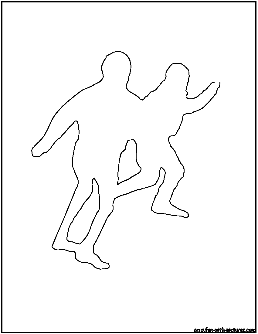 Men Outline Coloring Page 