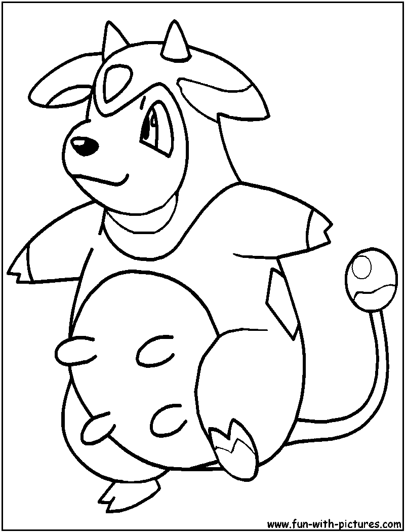 Miltank Coloring Page 