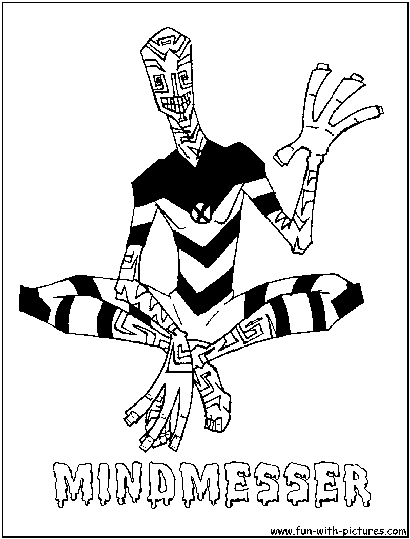 Mindmesser Coloring Page 