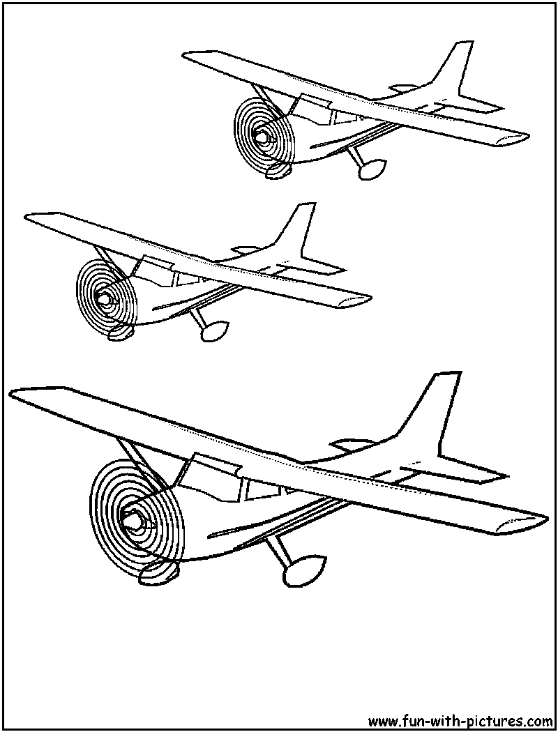 Monoplane Coloring Page 