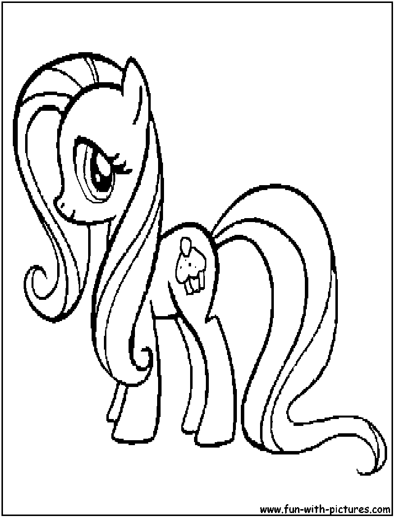 Mylittlepony Cupcake Coloring Page 
