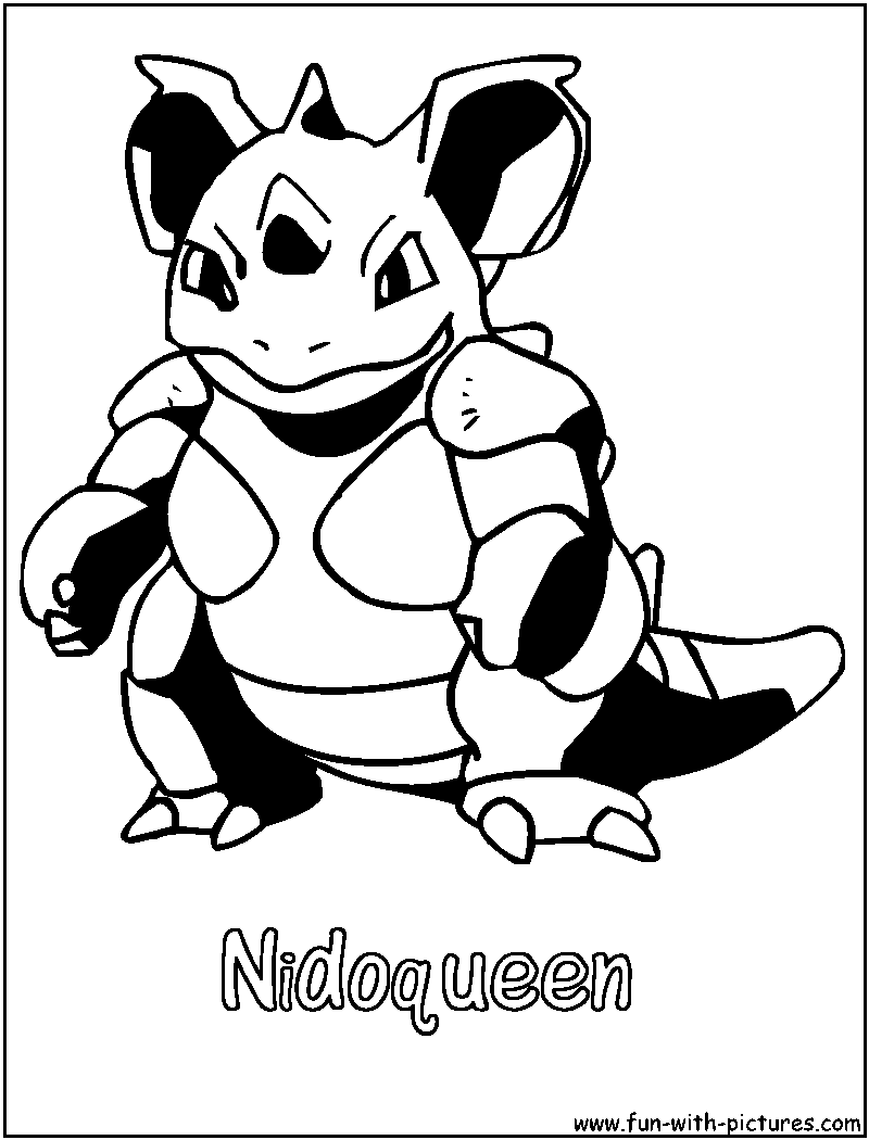 Nidoqueen Coloring Page 