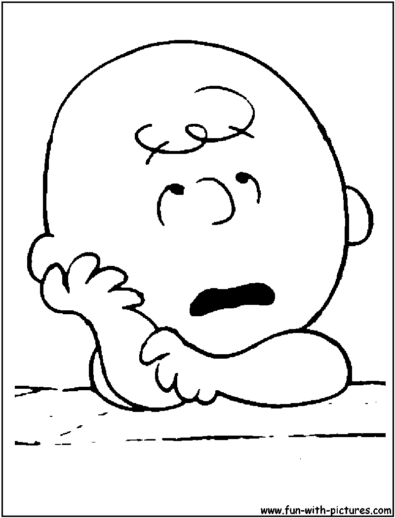 Peanuts Charliebrown Coloring Page 