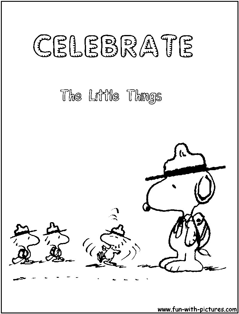 Peanuts Philosophy Coloring Page 