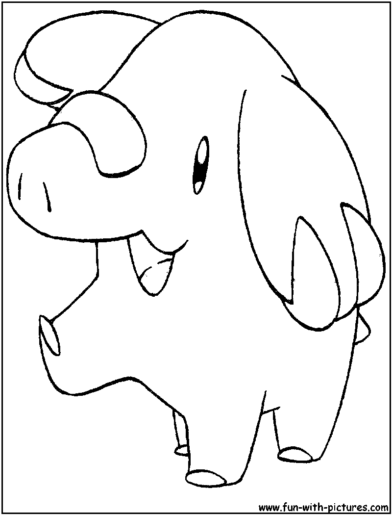 Phanpy Coloring Page 