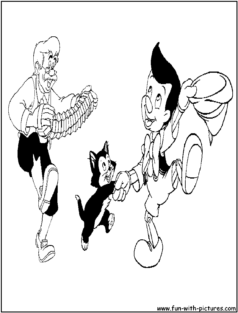Pinocchio Coloring Page 