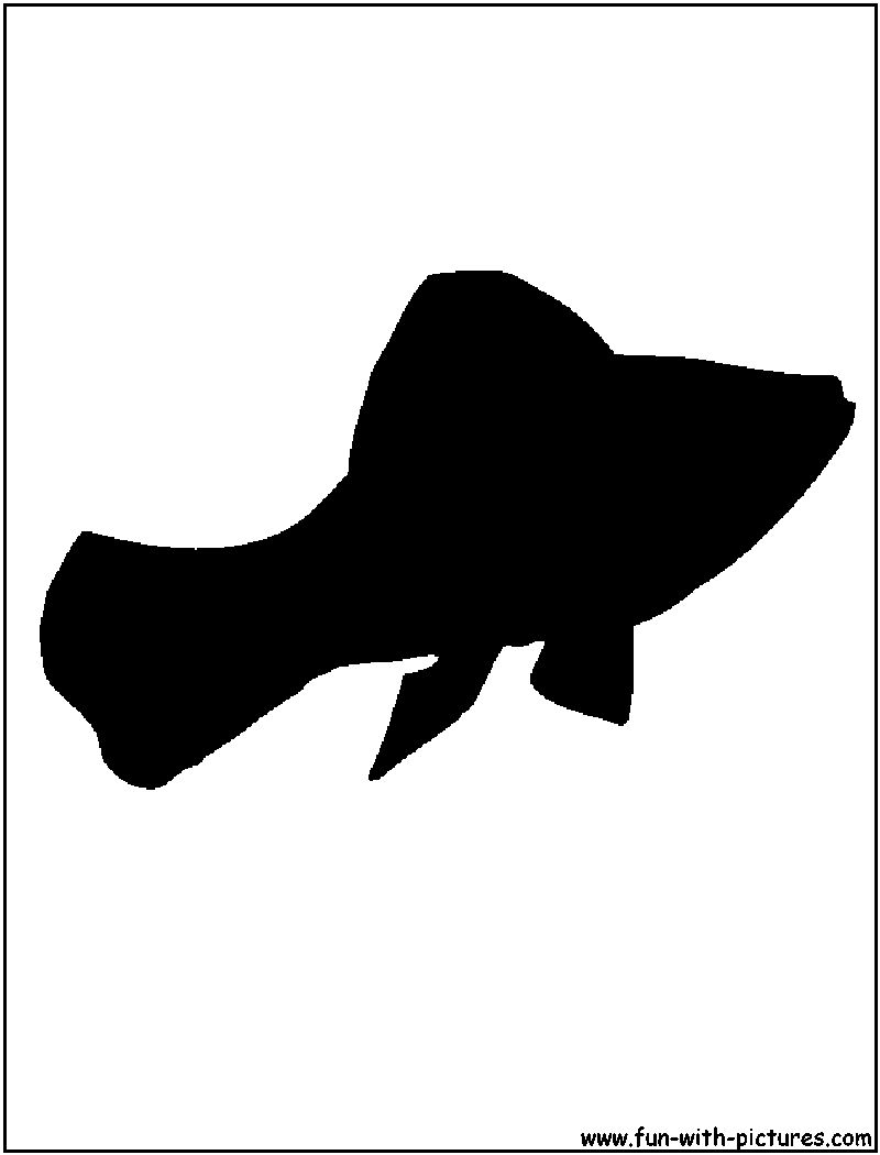 Platy Fish Silhouette
