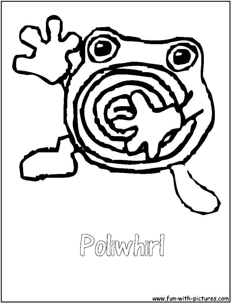 Poliwhirl Coloring Page 