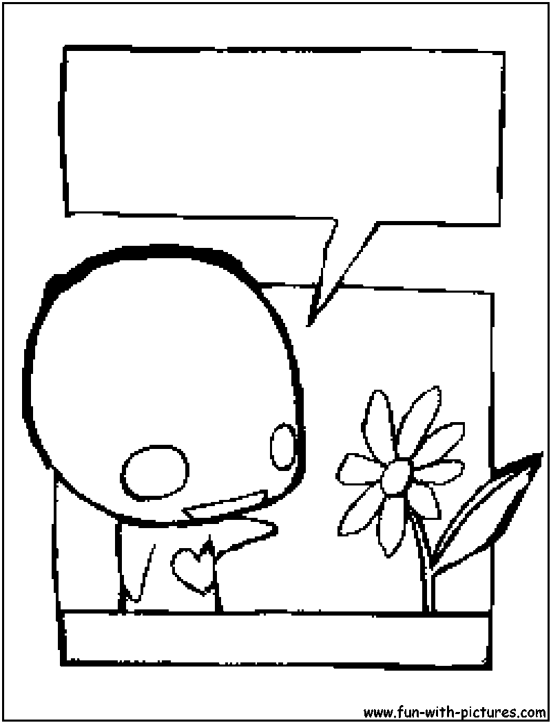 Pon Flower Coloring Page 