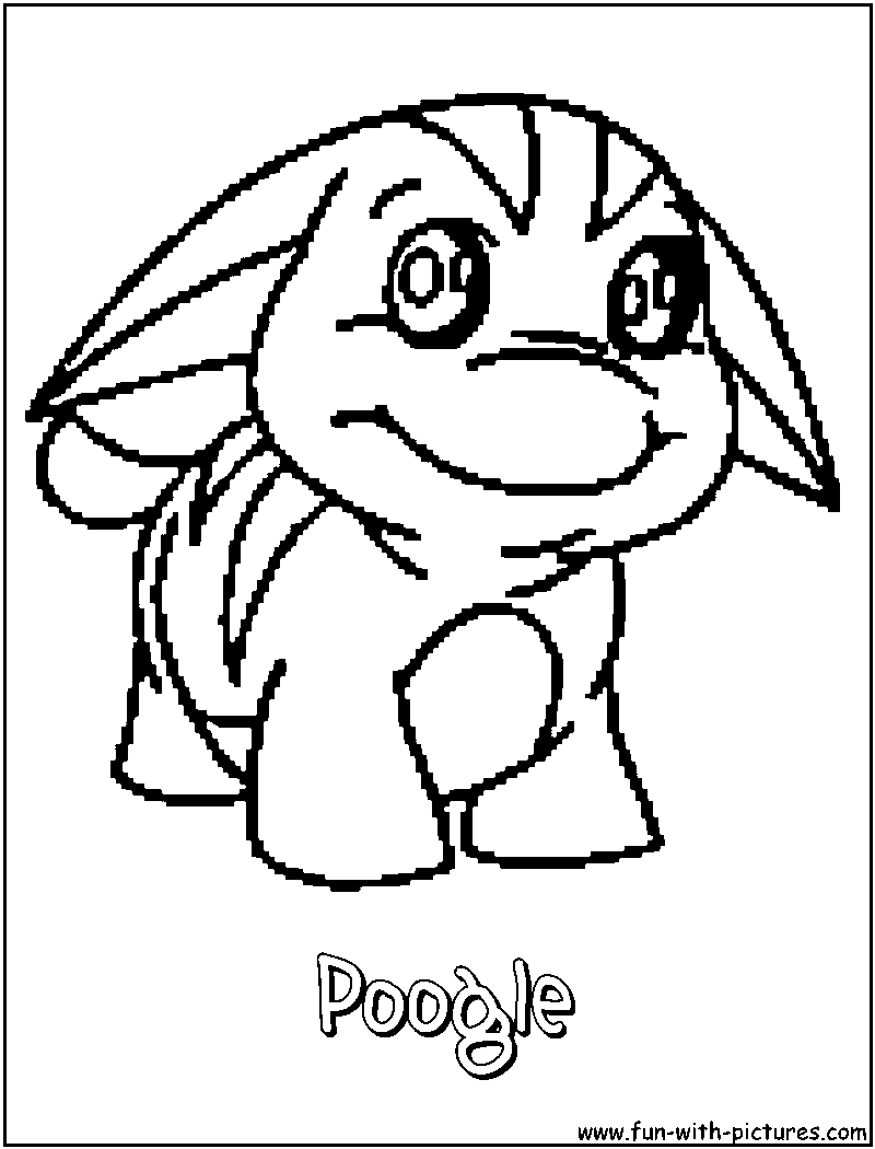 Poogle Coloring Page 
