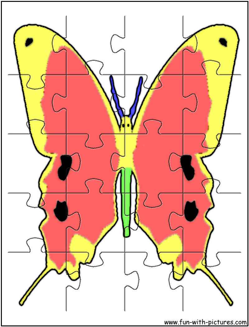 Printable Butterfly2 Jigsaw