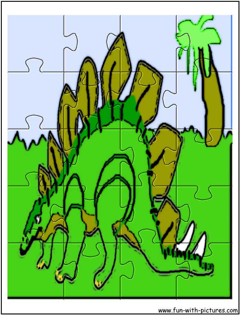 Printable Dinosaur Jigsaw