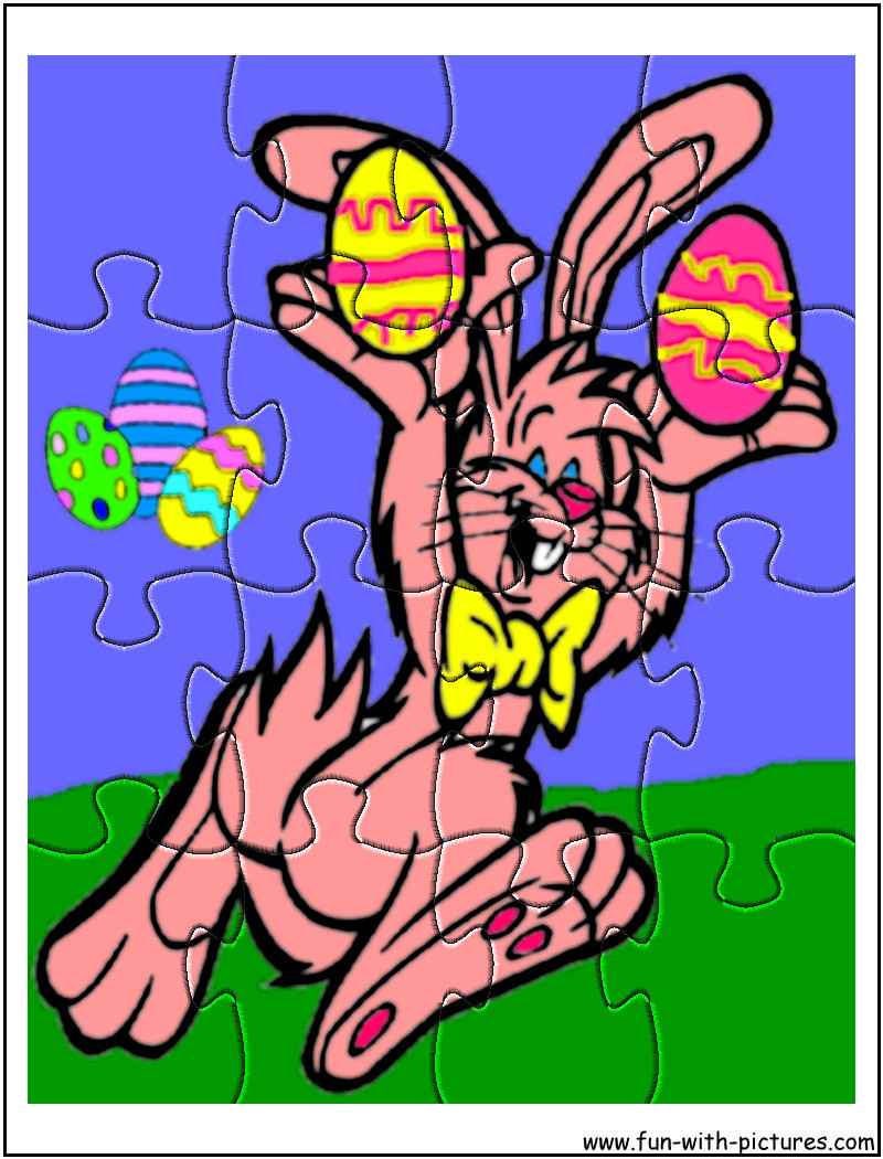 Printable Easter Bunny Jigsaw