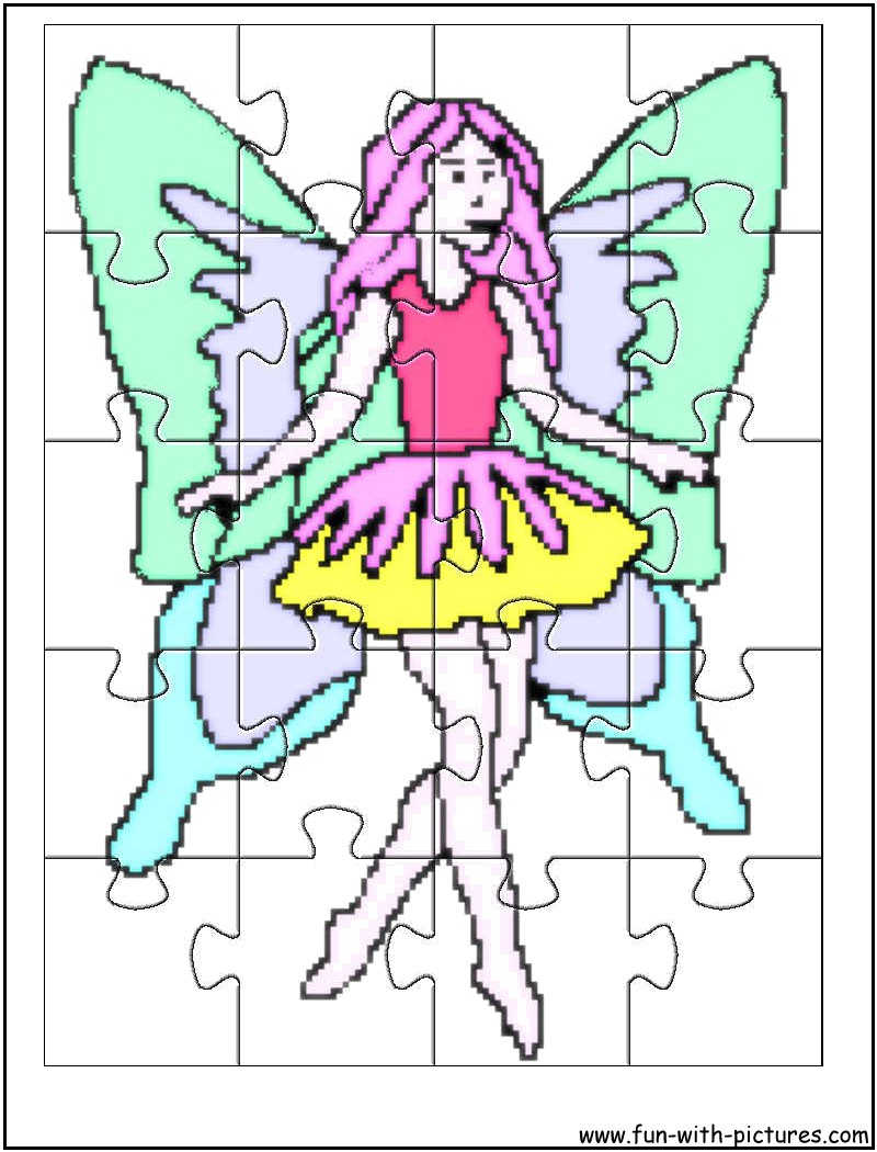 Printable Fairy Jigsaw