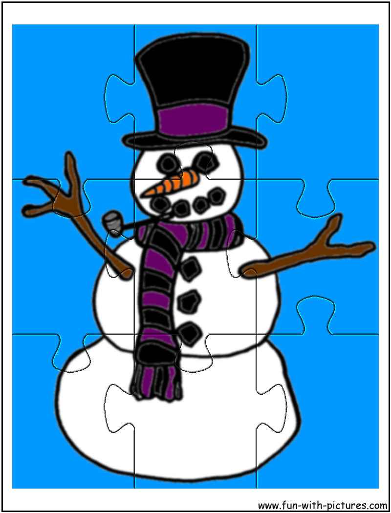 Printable Snowman2 Jigsaw