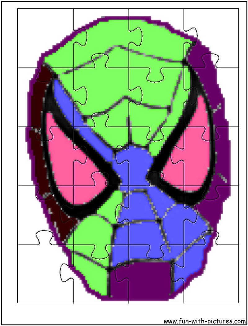 Printable Spiderman Jigsaw