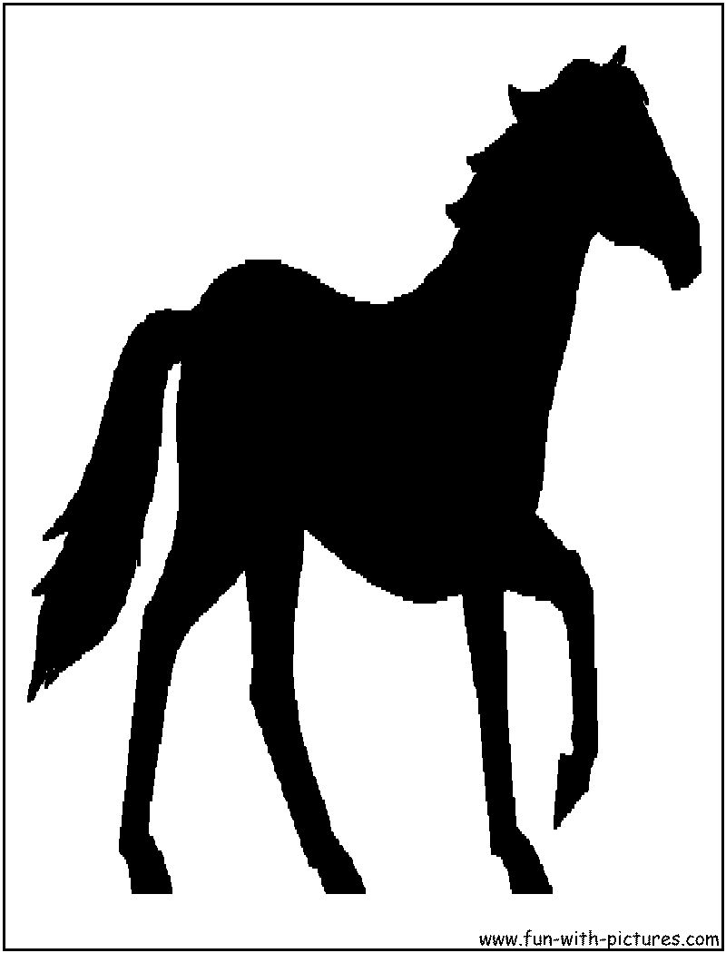 Racehorse Silhouette