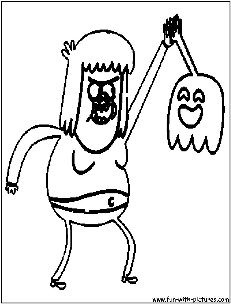 Regularshow Musclemanhighfiveghost Coloring Page 