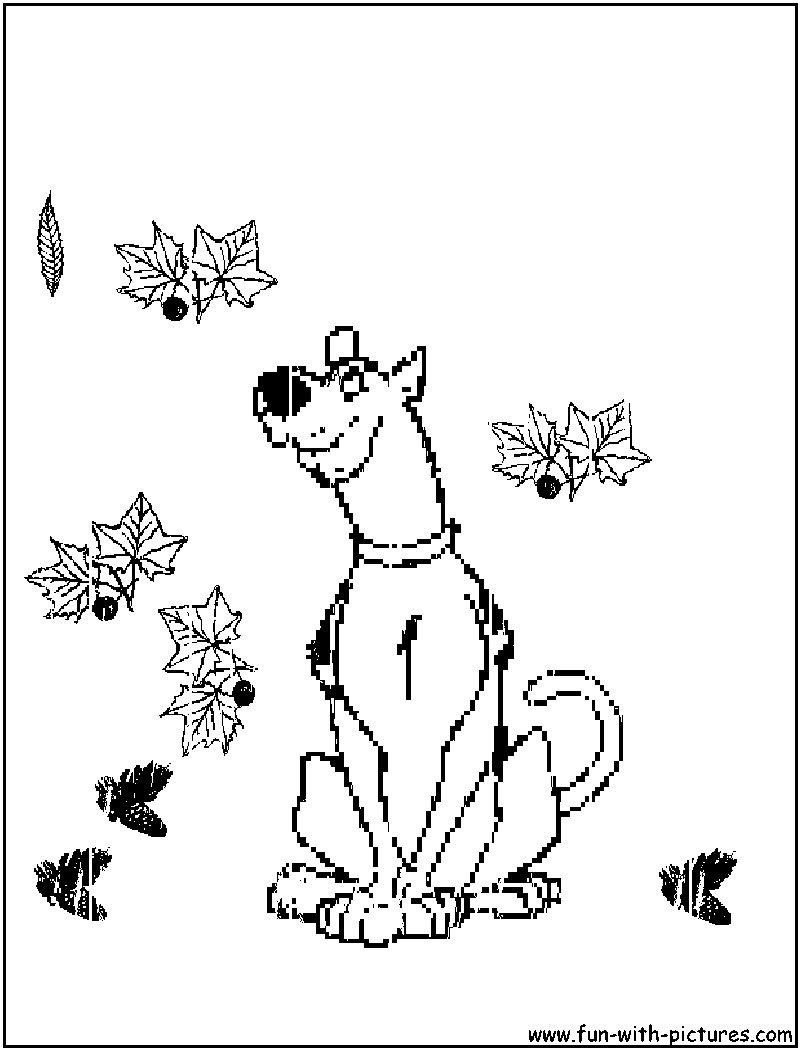 Scoobydoo Fall Coloring Page 