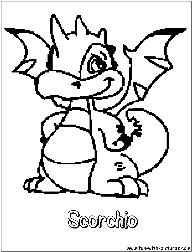 Scorchio Coloring Page 