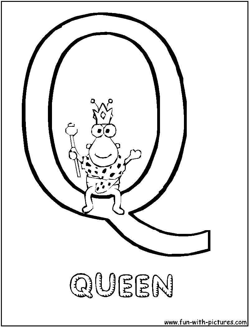 Sesamestreet Q Coloring Page 