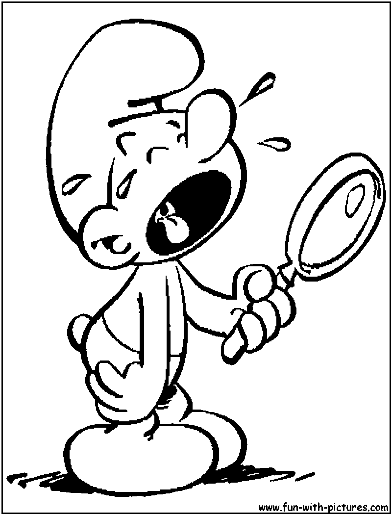 Smurf2 Coloring Page 