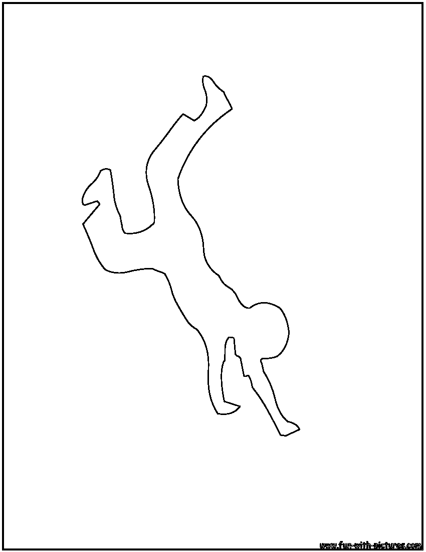 Somersault Outline Coloring Page 
