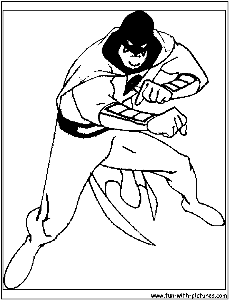 Spaceghost 2 Coloring Page 