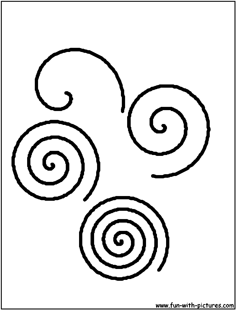 Spiralshapes Coloring Page 