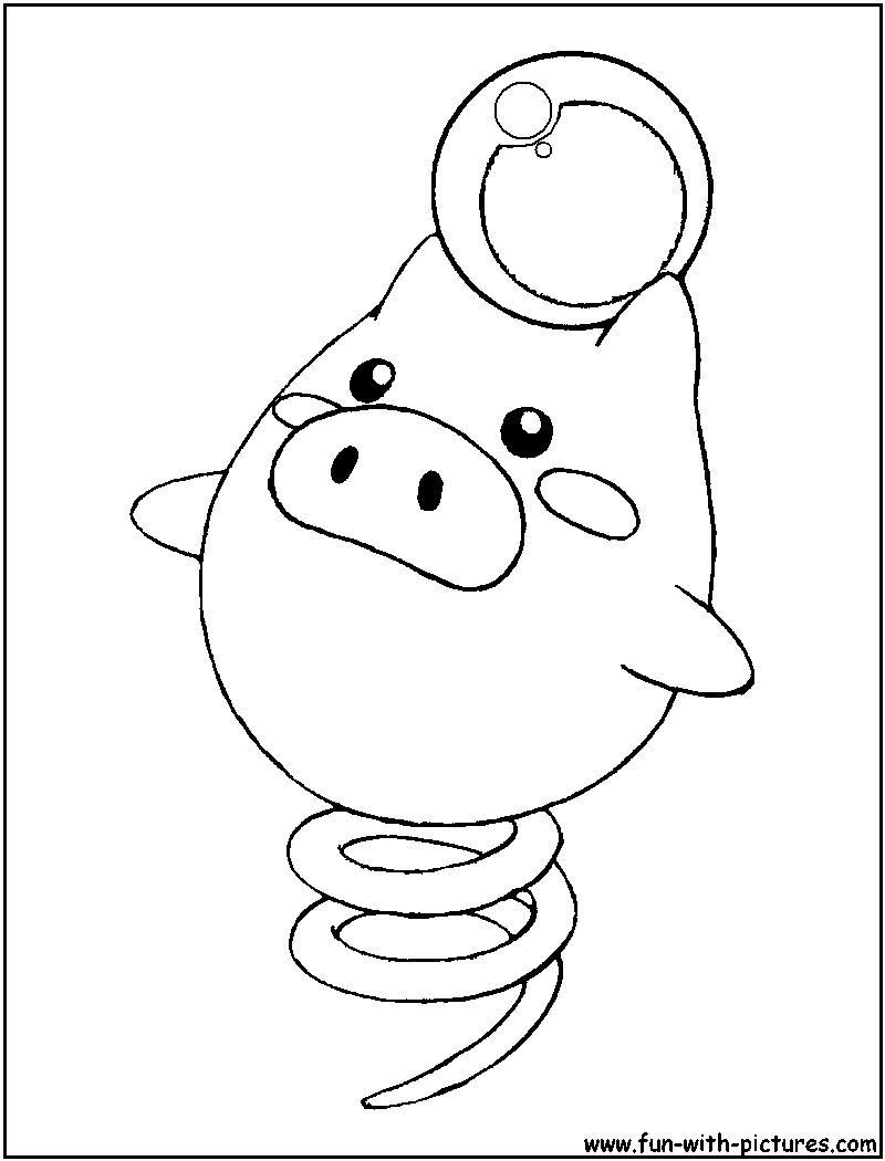 Spoink Coloring Page 