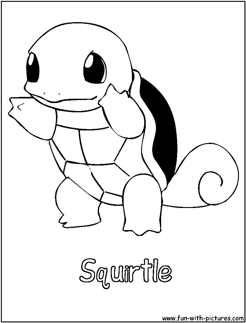 Squirtle Coloring Page 