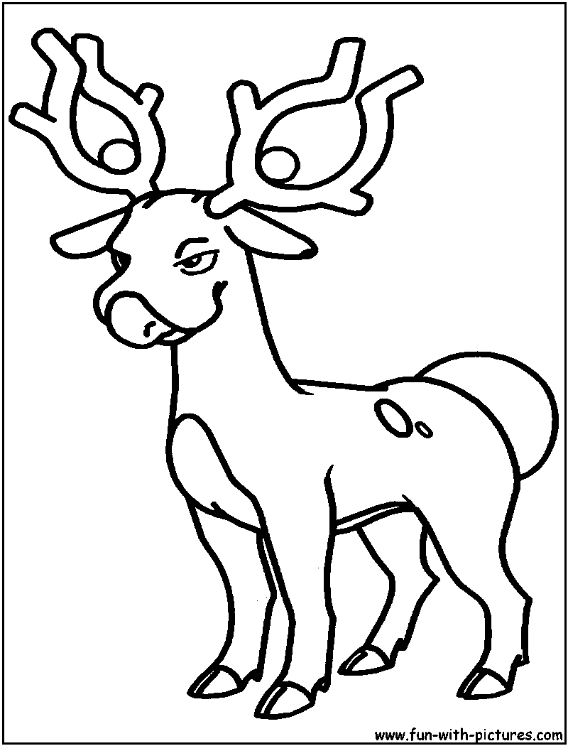 Stantler Coloring Page 