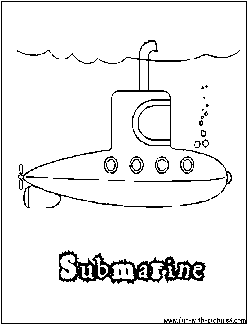 Yellow Submarine Coloring Pages Coloring Pages