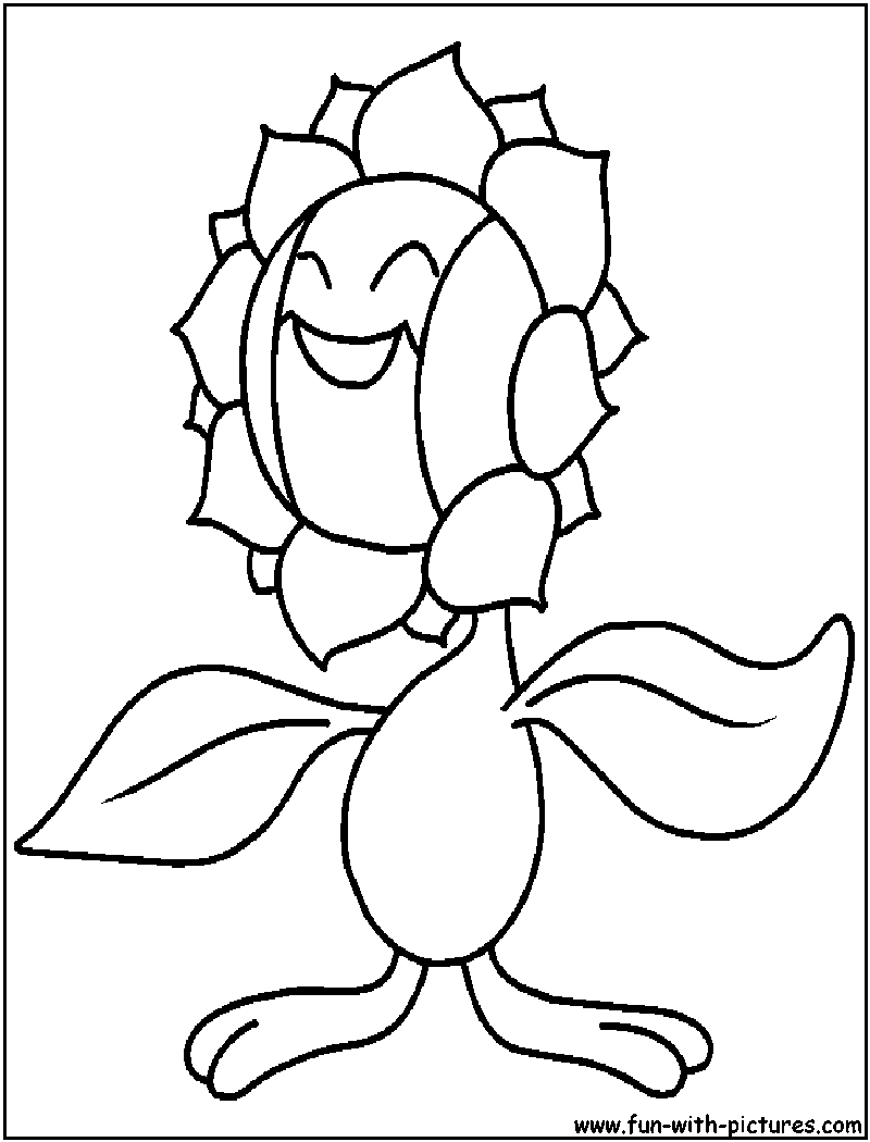 Sunflora Coloring Page 