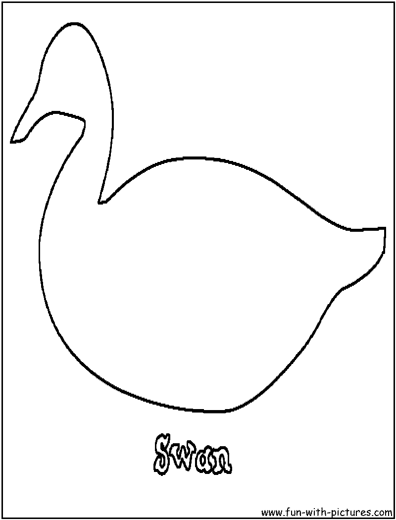 Swan Coloring Page 
