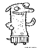 Almostnakedanimals Howie Coloring Page 