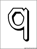 alphabet letter q