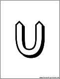 alphabet letter u