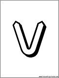 alphabet letter v