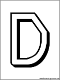 alphabet letters D
