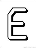 alphabet letters E