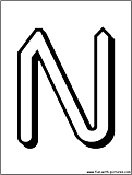 alphabet letters N