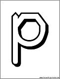 alphabet letters P