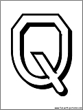 alphabet letters Q