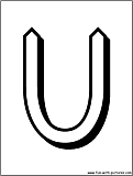 alphabet letters U