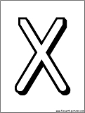 alphabet letters X
