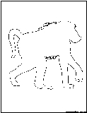 baboon outline