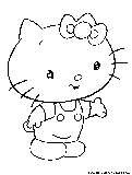Babyhellokitty Coloring Page 