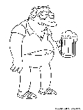 Barney Gumble Coloring Page 