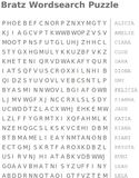 bratz wordsearch puzzle